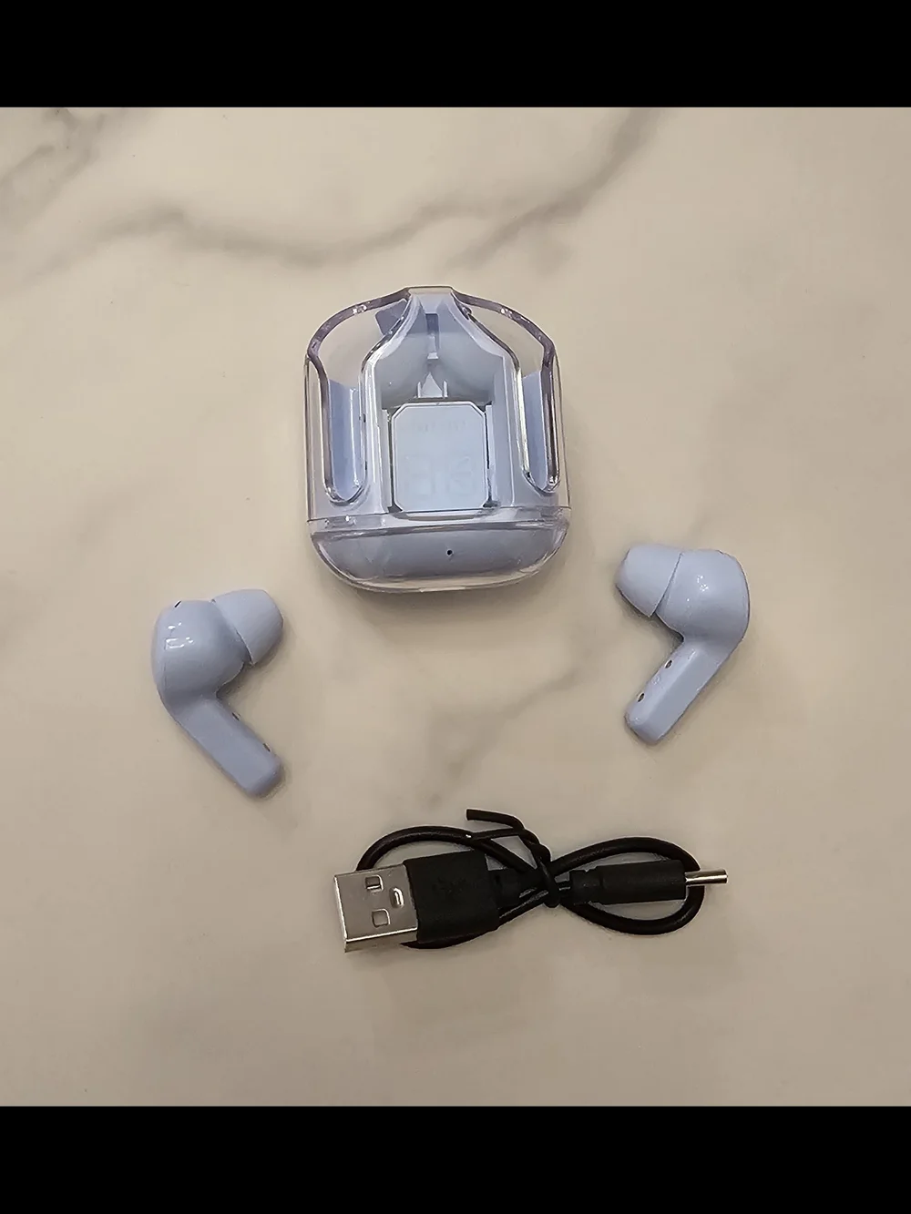 New Wireless Earbuds  - Light Blue